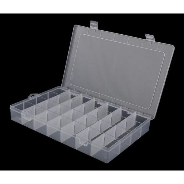 GENERICO Caja Organizadora Plástica Multipropósito Con Compartimentos